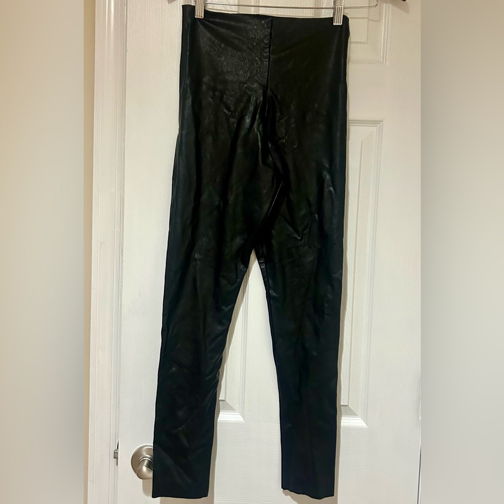 Faux leather black  skinny pants